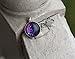 Summerfield Collection Silver-tone Hand-painted Glitter Glass Galaxy Pendant Necklace 20