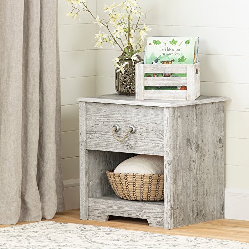 South-Shore-Aviron-1-Drawer-Nightstand-Seaside-Pine South Shore Aviron 1-Drawer Nightstand, Seaside Pine