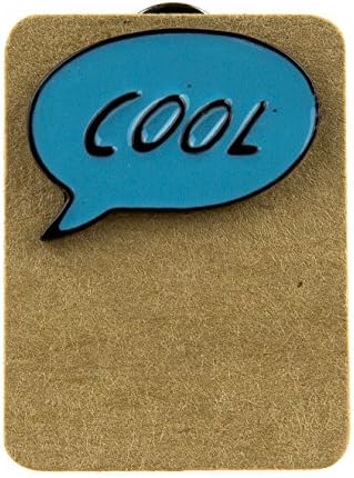 Metal Speech Bubble Cool Enamel Pin Badge