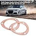 Acouto 2 PCS 3 Inch Copper Header Exhaust Collector Gaskets, Exhaust Gaskets, Durable, Reusable for SBC BBC 302 350 454 383