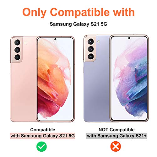 GEEMAI Verre Trempé Compatible avec Samsung Galaxy S21, 3 Pièces Verre Trempé et 2 Pièces Caméra Arrière Protecteur,Haute Transparence sans Bulles Film Protection Écran.