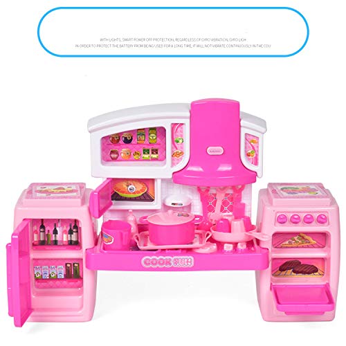 GRACEON Children's Toys Gift Set| Sound and Light DIY Deformation Combination Play Home Simulation Cabinet Combination Tableware|Not The Same Cosplay - Thumbnail 4