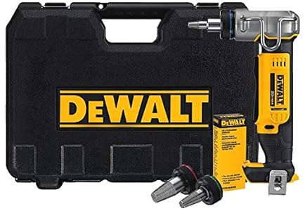 pex dewalt expander 20v moonlight illuminates burying connections