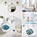 Hair Catch Shower Drain Hair Trap Shower Hair Drain Catcher Silicone Bathtub Drain Cover Hair Stopper Universal Home Drain Protector Tub Drain Filter Hair Cather Strainer for Bathroom Kitchen, 2 PCS