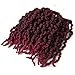 3 Packs Short Curly Spring Pre-twisted Braids Synthetic Crochet Hair Extensions 10 inch 15 strands/pack Ombre Crochet Twist Braids Fiber Fluffy Curly Twist Braiding Hair Bulk (pack of 3), T1B/BUG#