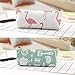 EuTengHao 4 Packs Pencil Case Holder,Canvas Designed Cute Animal Zipper Bag Student Pencil Pen Case Box,Makeup Brush Bag,Coins Bag,Multiple Storage Bag,Cosmetic Bag