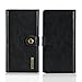 Compatible with iPhone 8 Plus / 7 Plus Wallet Case, SINIANL Leather Detachable Magnetic Protective Flip Folio Case with Credit Card Slots Holder Cover Snap Button for iPhone 7/8 Plus Black