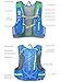 Tanluhu Breathable Vest Bag, NACATIN Water-Resistant and Lightweight Hydration Vest Backpack 15L Capacity, Adjustable Shoulder Straps for Running Cycling Hiking Climbing (Blue)