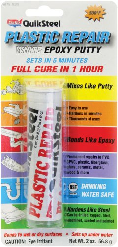 Blue Magic 16502TRI QuikSteel Plastic Repair Epoxy Putty - 2 oz.