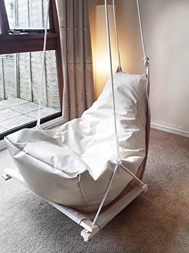 Heaven Sweet Home Bean Bag chair Hanging Hammock style beanbag chair kids or adults tree swing or indoor lounge bedroom patio porch giant filler |For fun and sensational comfort