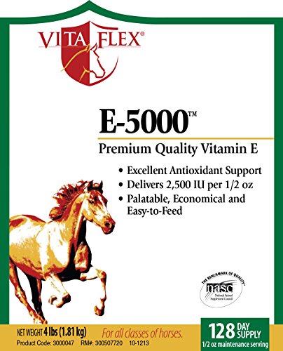 Vita Flex E-5000 Premium Quality Vitamin E Horse Supplement, 128 Day Supply, 4 Pound