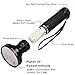 UV Black Light Flashlight, Super Bright 100 LED #1 Best Pet Dog Cat Urine Detector light Flashlight for Pet Pee Urine Stains, UV Blacklight Flashlight for Bed Bug Scorpions, Home Hotel (Black)