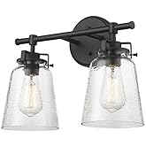 Millennium Lighting Amberose - 2 Light Bath Vanity-12 Inches Tall and 16 Inches Wide-Matte Black Finish