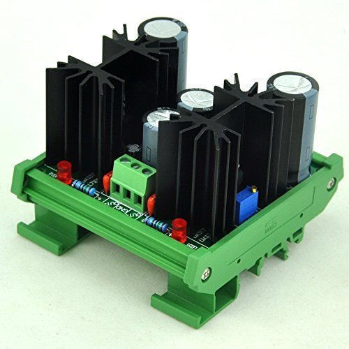 Electronics-salon DIN Rail Mount Step-down Positive/Negative 1.25~37V DC Adjustable Voltage Regulator Module - Thumbnail 2