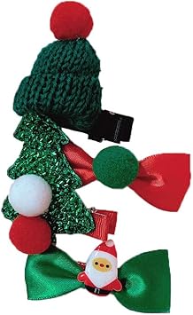 Tonpot Petite Fille Mini Pince à Cheveux Simple Noël Pince à