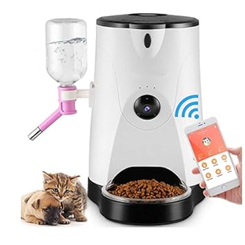 Qzh Smart Pet Feeder Remote Camera Dog Cat Basin Timing Cat Dog