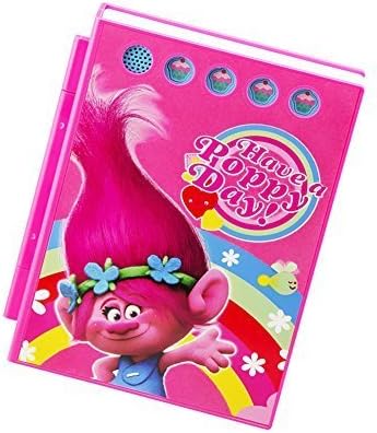 TheQwirkyShop Trolls Digital Scrapbook Journal with Voice Message, Phrases & Secret compartment.