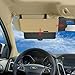 SAILEAD Tan Beige Sun Visor Sunshade Extender for Car, Side Window Sun Visor Extender Windshield Sunshade and UV Rays Blocker, 1 Pack, Beige