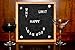 Felt Letter Board 12X12 | 340 PRE-Cut Letters, Numbers, Symbols and Emojis, Zipper Pouch and Adjustable Stand | Changeable Message Board, Customizable Letterboard Sign, Word Board with Letters Black