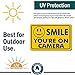Smile You’re On Camera Rust Free Outdoor Waterproof Fade Resistant UV Protective Ink Video Surveillance Security Sign Yellow and Black Video CCTV 11”x 7”