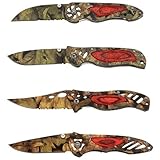 BF Systems 4 Piece Camo Liner Knife Set in Case