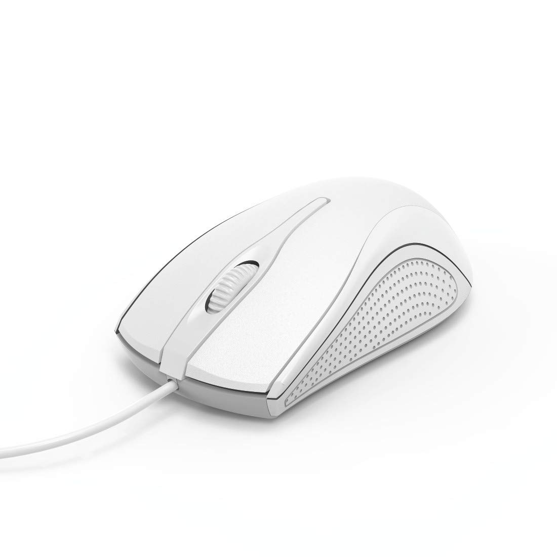 Hama 3 Button Optical Wired Mouse | Plug and Play via USB-A | With Scroll Wheel | White