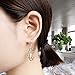 NOUMANDA Geometric Hexagon Silver Honeycomb with Gold Bee Earrings Charm Nature Women Jewelry