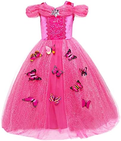Girls Princess Dress up Costume Butterfly Fancy Party Dresses for Halloween Christmas