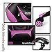 YOURLITE Purple Computer Gaming Chair with Wide Seat, High Back PU Leather Video Game Chair, Ergonomic Adjustable Racing Chair with Headrest and Lumbar Support