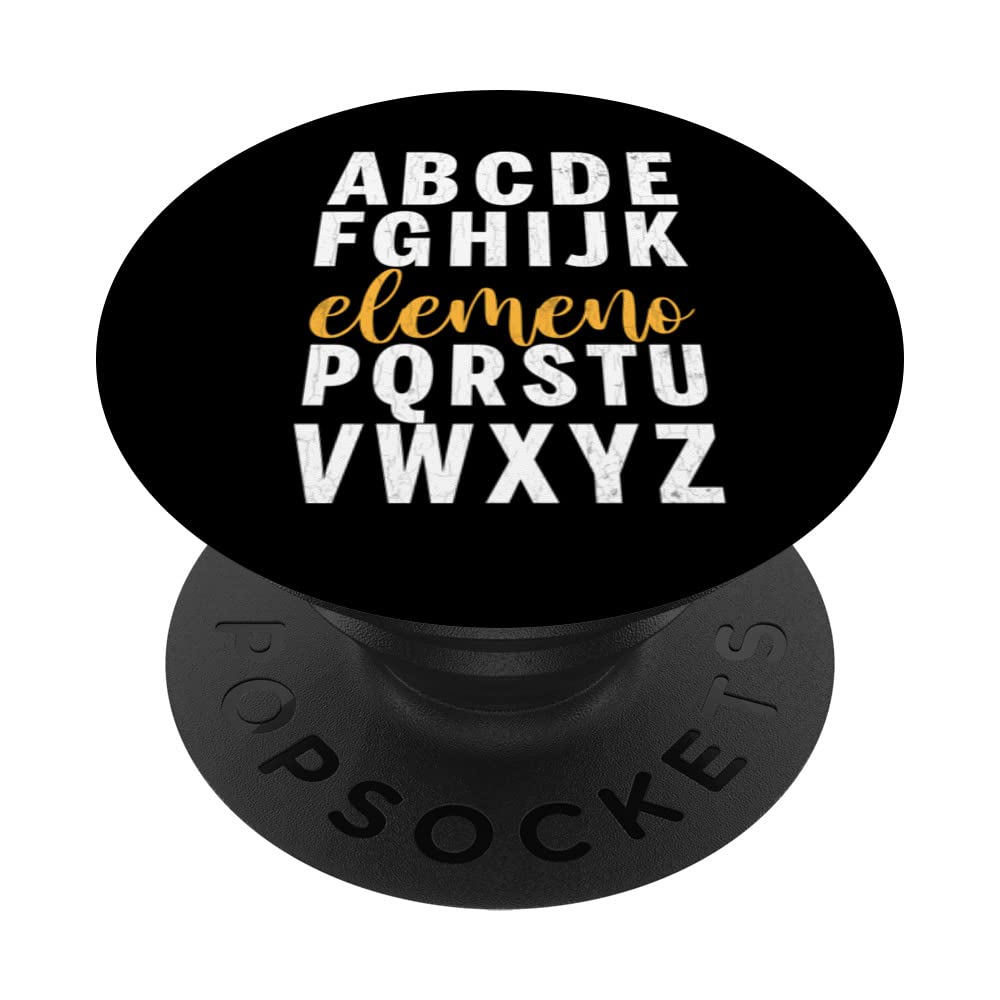 Alphabetic Elemeno Funny First Day Back To School Graphic PopSockets Swappable PopGrip