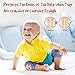 ATHENA FUTURES Baby Knee Pads For Crawling, Knee Pads for Baby Girls & Boys, Adjustable Padded Accessories for Infant to Toddler, Cute Anti-Slip Knee Protector for Kids, Soft, 2 Sets Per Box
