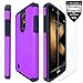 Moto E6 Case with Tempered Glass Screen Protector,IDEA LINE Heavy Duty Protection Hybrid Hard Shockproof Slim Fit Cover