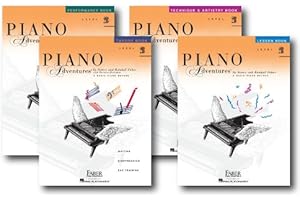 Faber Piano Adventures Level 2B Learning Library Pack Four Book Set - Lesson, Theory, Performance, and Technique & Artistry Books