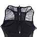 ALICE-X&S Women's One Piece High Neck Mesh Zipper Back Bodysuit Swimsuits Size M