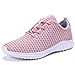 YILAN Women's Fashion Sneakers Breathable Sport Shoes (7, Pink)