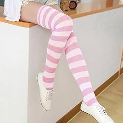 AQOKKA 1 Pairs Extra Long Thigh High Socks for