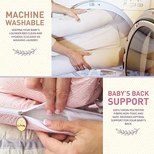 LaLaMe Organic Baby Nest Crib, Baby Lounger Pillow, WaterResistant Co