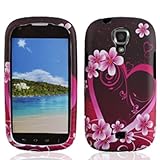 LF Purple Heart Designer Hard Case Proctor Cover, Stylus Pen and Wiper Bundle Accessory For Verizon Samsung I415 Stratosphere II