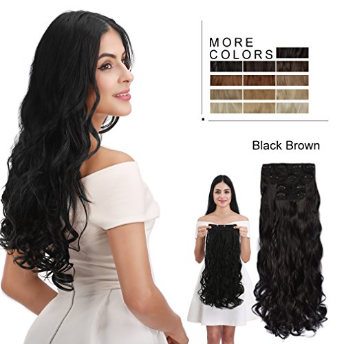 Reecho hair extensions 18" long 220g thick volume …