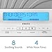 HoMedics Deep Sleep II Therapy Machine | White Noise Device, LCD Screen, Remote, Timer, Dimmer, Dual Speakers | 12 Soothing Nature Sounds, Masks Distractions, 8 Sleep Therapy Programs