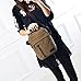 Canvas Crossbody Everyday Satchel Bag Shoulder Messenger Bag iPad Travel Portfolio Bag, Army Green