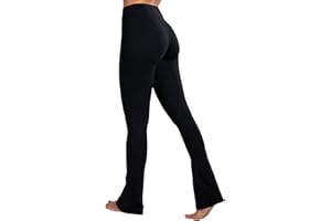 Sunzel High Waist Mini Flared Leggings for Women, Tummy Control Casual Flare Yoga Pants for Yoga Workout Gym