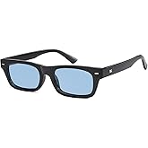 SOJOS Trendy Polarized Rectangle Sunglasses Womens Men Retro Vintage Sun Glasses SJ2379