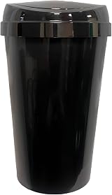 Easy Shopping 45L Large Recycling Bin Black Body with Colour Coded Lid view 3