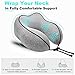 QAHEART 100% Pure Memory Foam Travel Pillow, Breathable & Comfortable Neck Pillow with Removable, Machine Washable Pillowcase, Travel Kit with Airplane Pillow, Storage Bag, Sleep Mask and Earplugs