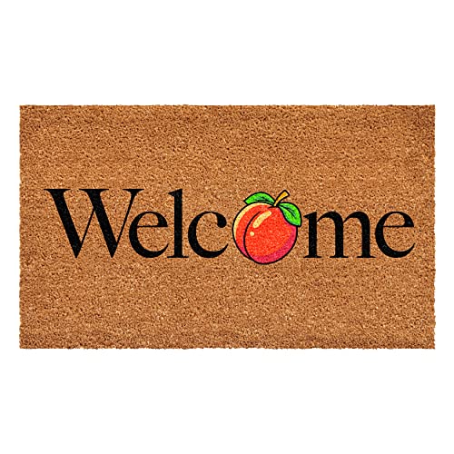 Calloway Mills 110352448 Peach Welcome Doormat 24" x 48"