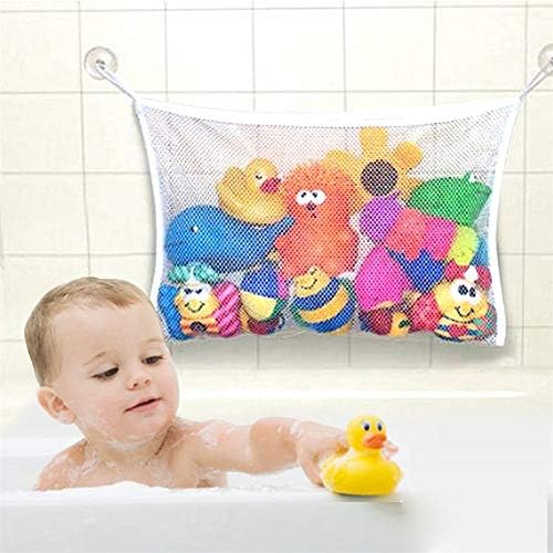 Baby Toy Mesh Storage Bag Bath Bathtub Doll Organizer Suction Bathroom Stuff Net Shower Caddy