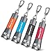 Morpilot Mini Keychain Flashlights, 4 Pack Small LED Button Miniature Keychain Flashlight KeyMate Nano Pocket Light Torch, Portable Emergency Light for Camping, Hiking, Outdoor (Battery included)