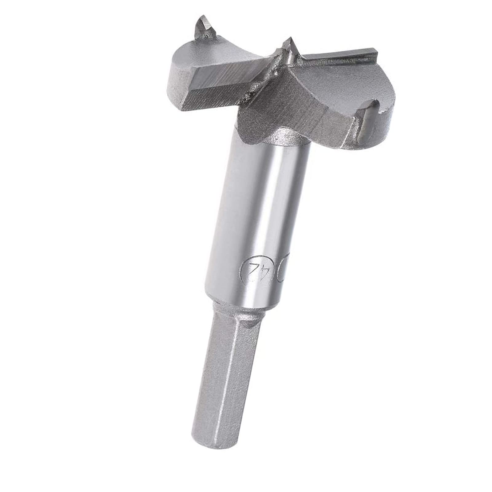 TA-VIGOR Forstner Drill Bit 42mm, Tungsten Carbide Wood Hole Saw Auger Opener for Woodworking Hinge Hole Drilling Boring Bit Cutter (Gray)