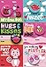 B-THERE 24 Count School Valentine Day Cards with Buttons, Fun and Cute Illustrated Cards with Matching Buttons for Kids Valentines Day